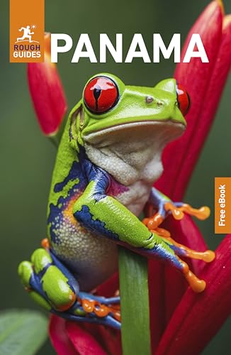 Rough Guides Panama travel book cover featuring a red-eyed tree frog.