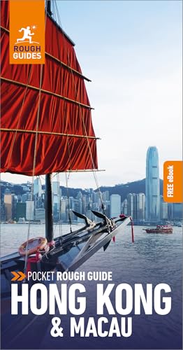 Travel guide cover featuring a traditional junk boat and Hong Kong skyline.