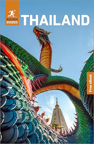 Rough Guides Thailand travel book cover featuring a large green dragon sculpture and pagoda.