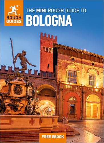 Rough Guide to Bologna travel book cover featuring a city fountain.