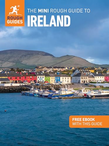Book cover for The Mini Rough Guide to Ireland featuring a harbor and town.