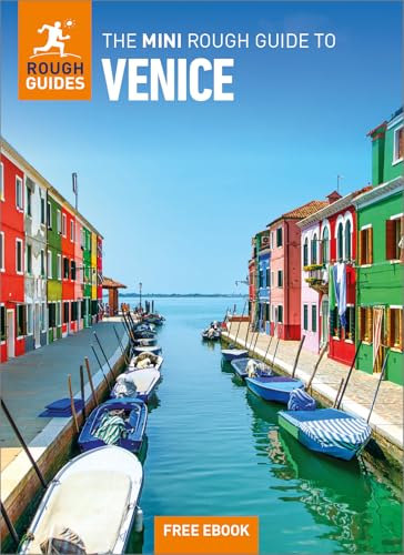 Rough Guide to Venice book cover featuring colorful buildings and boats.