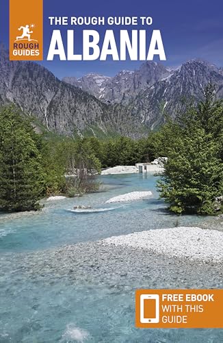 Book cover for The Rough Guide to Albania featuring a turquoise river and mountains.