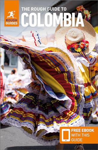 Rough Guide to Colombia travel book cover with a dancer in traditional dress.