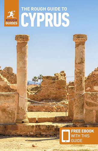 The Rough Guide to Cyprus travel book cover featuring ancient stone columns and ruins.