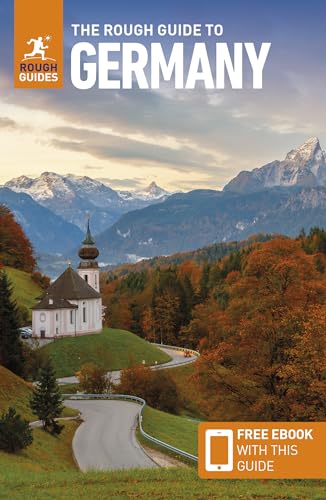 Cover of "The Rough Guide to Germany" featuring a Bavarian church and mountains.