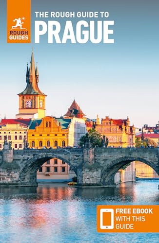 The Rough Guide to Prague book cover featuring Charles Bridge and historic city architecture.