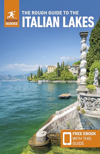 Rough Guide to the Italian Lakes travel book cover with lakeside view.