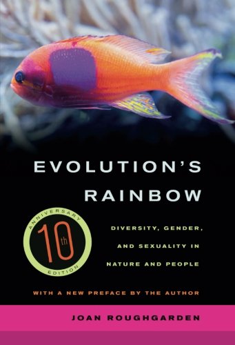 Book cover featuring a colorful fish and text: "Evolution's Rainbow.
