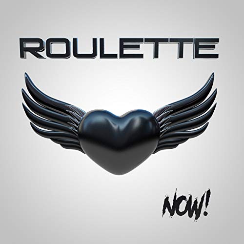 Vinyl record sleeve with a black winged heart and the text "Roulette Now!"