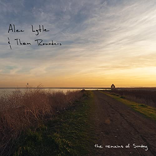 CD cover: sunset landscape with a dirt road and small building.