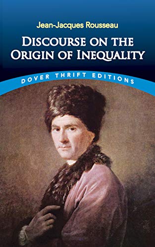 Book cover featuring a portrait of Jean-Jacques Rousseau, blue title band.
