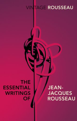 Book cover: “The Essential Writings of Jean-Jacques Rousseau,” abstract design.