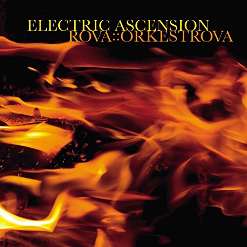 CD cover with swirling orange and yellow flames, dark text overlay.