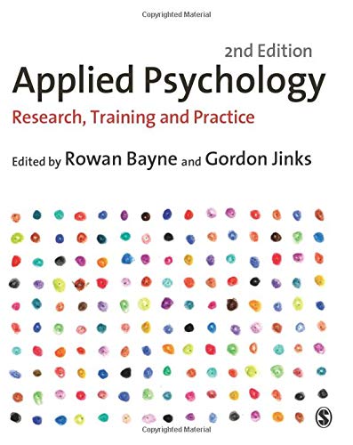 Book cover: "Applied Psychology" 2nd edition, with colorful dot pattern.