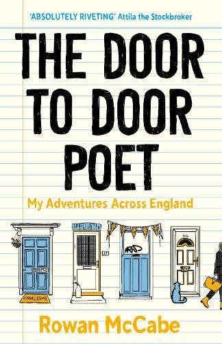 Book cover titled The Door to Door Poet with illustrations of four different front doors.