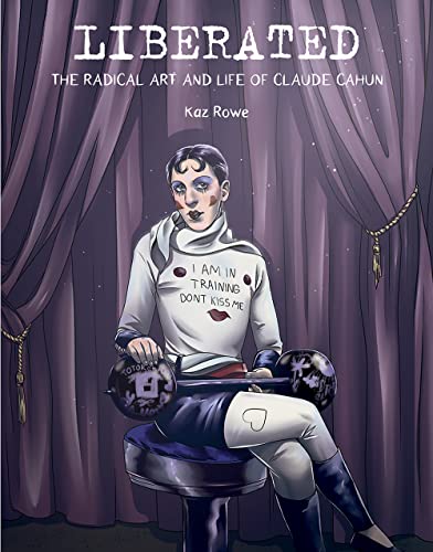 Book cover featuring a painted portrait of Claude Cahun in theatrical attire.