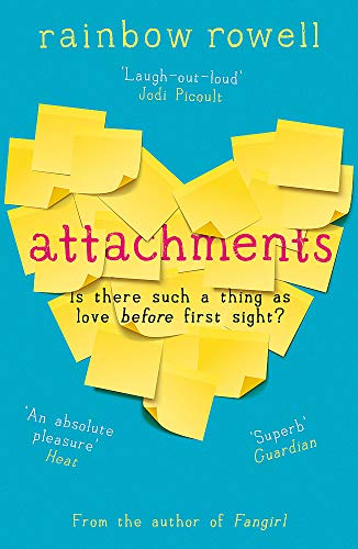 Book cover with yellow sticky notes arranged in a heart shape on blue background.