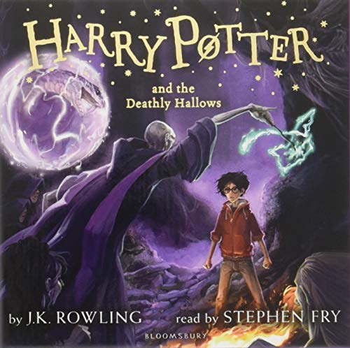 “Harry Potter and the Deathly Hallows” CD cover with magical imagery.