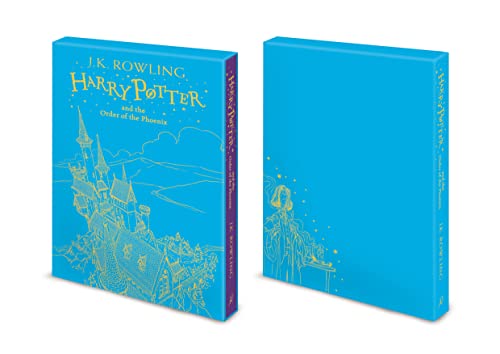 Blue "Harry Potter and the Order of the Phoenix" book, front and spine.