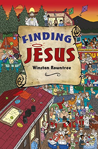 Book cover featuring a crowded cartoon scene with a central parchment title banner.
