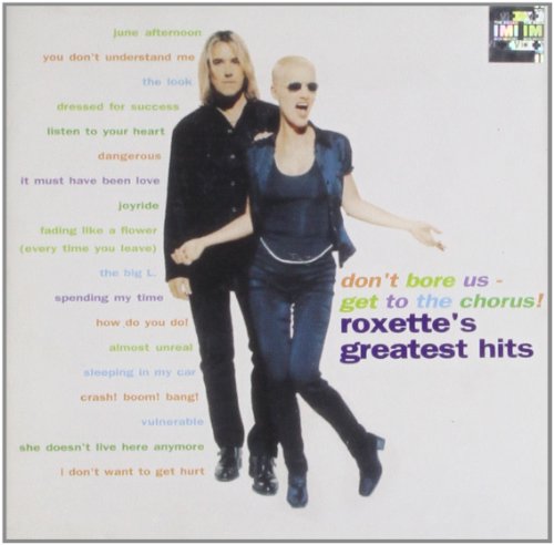 Roxette’s “Don’t Bore Us” CD cover featuring Marie Fredriksson and Per Gessle.
