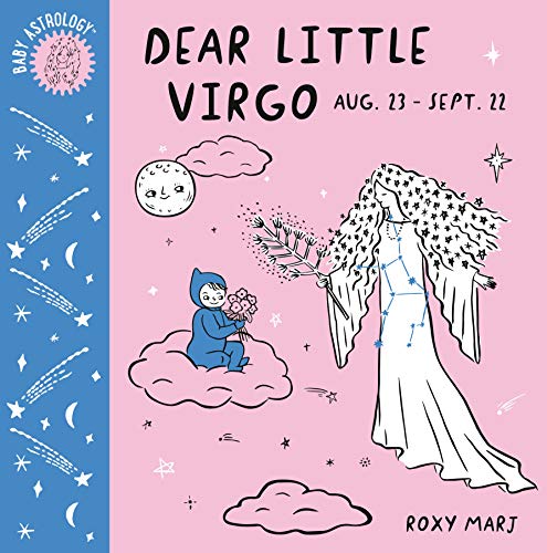 Book cover with illustration of a child, celestial figures, and text.