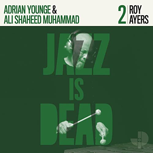 Album cover for "Roy Ayers" with portrait and text "Jazz Is Dead".