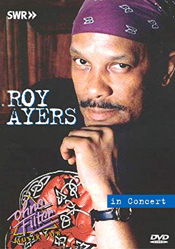 Roy Ayers portrait on DVD cover, with text "In Concert" and logo.
