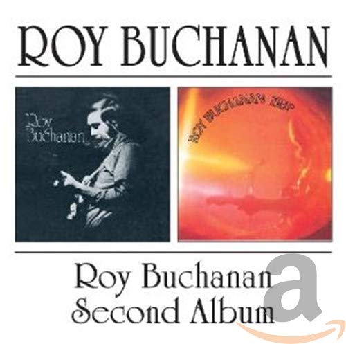 CD cover for Roy Buchanan’s “Roy Buchanan / Second Album” with portrait and abstract art.