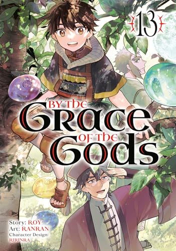 Manga cover with a young boy, glowing orbs, and leafy background.