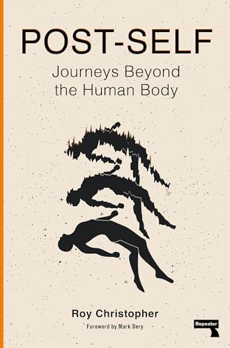 Book cover: "Post-Self" with silhouetted figures falling against a speckled background.