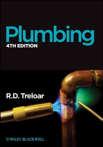 Book cover for "Plumbing" showing a copper pipe being soldered with a torch.