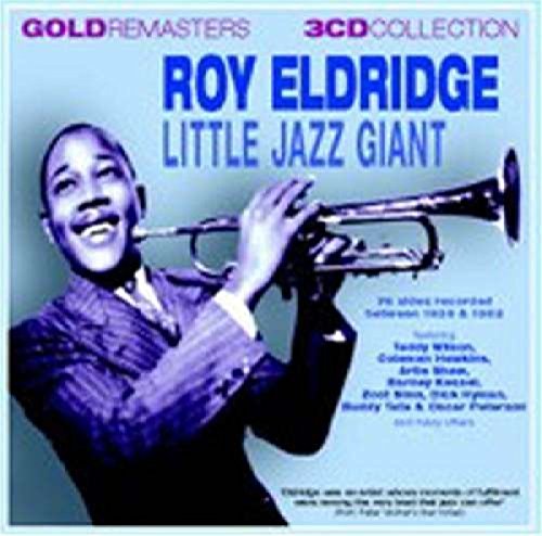 CD cover featuring Roy Eldridge playing a trumpet, smiling warmly.