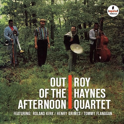 Album cover for Roy Haynes Quartet’s “Out Of The Afternoon” featuring four musicians.