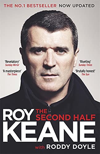 Book cover featuring a portrait of Roy Keane, titled "The Second Half".