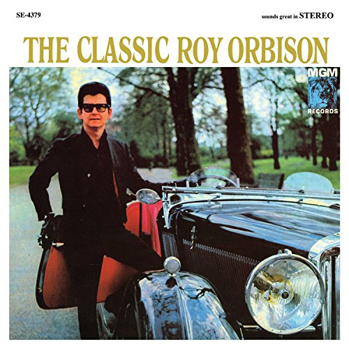 Vinyl record cover featuring Roy Orbison standing beside a vintage car.