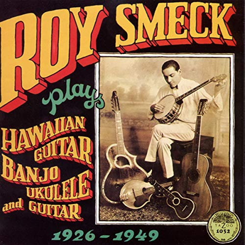 Vintage CD cover featuring Roy Smeck playing a banjo, with guitars nearby.