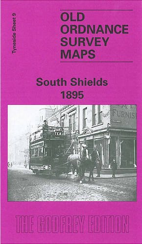 1895 Ordnance Survey map cover of South Shields with a historic street scene.