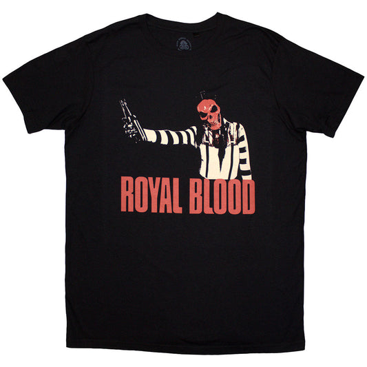Black t-shirt with graphic design featuring a ghoul, likely promoting the band Royal Blood.