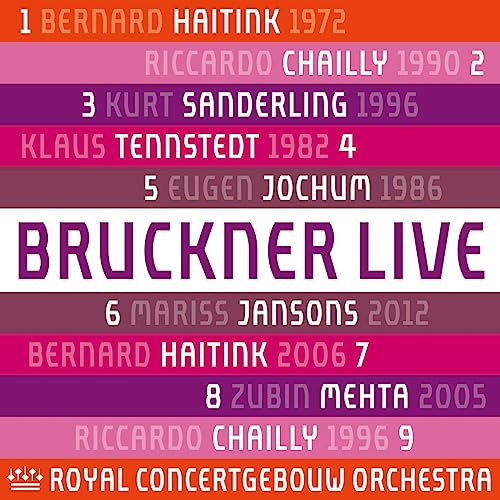 CD cover for Bruckner symphonies by Royal Concertgebouw Orchestra.