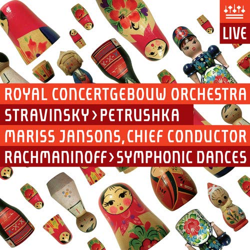 CD cover featuring Russian dolls and bold red text on a white background.