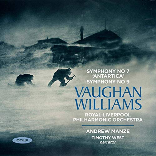 CD cover: snowy landscape with figures, text “Vaughan Williams” and orchestra details.