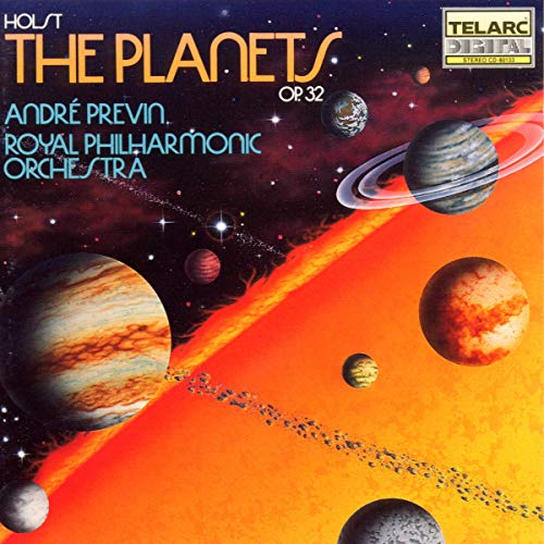 CD cover for Holst’s “The Planets,” featuring planetary imagery.