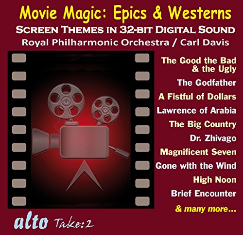 CD cover for "Movie Magic" featuring film reels and movie titles.