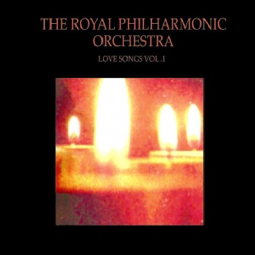 "CD cover with 'The Royal Philharmonic Orchestra' and three lit candles on a black background."