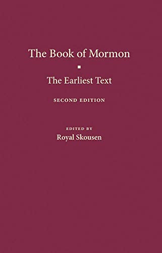 Red book cover with title "The Book of Mormon: The Earliest Text".