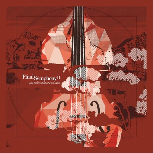 Album cover featuring a stylized violin and landscape in red tones.