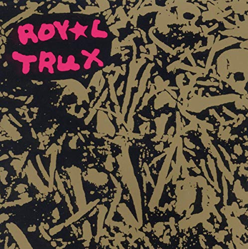 Royal Trux CD cover: black background with gold and pink abstract paint.