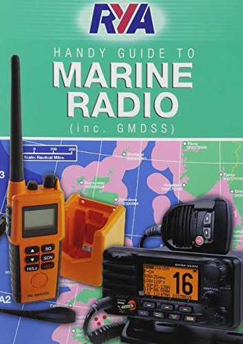 RYA marine radio guide cover with handheld and fixed radios shown.